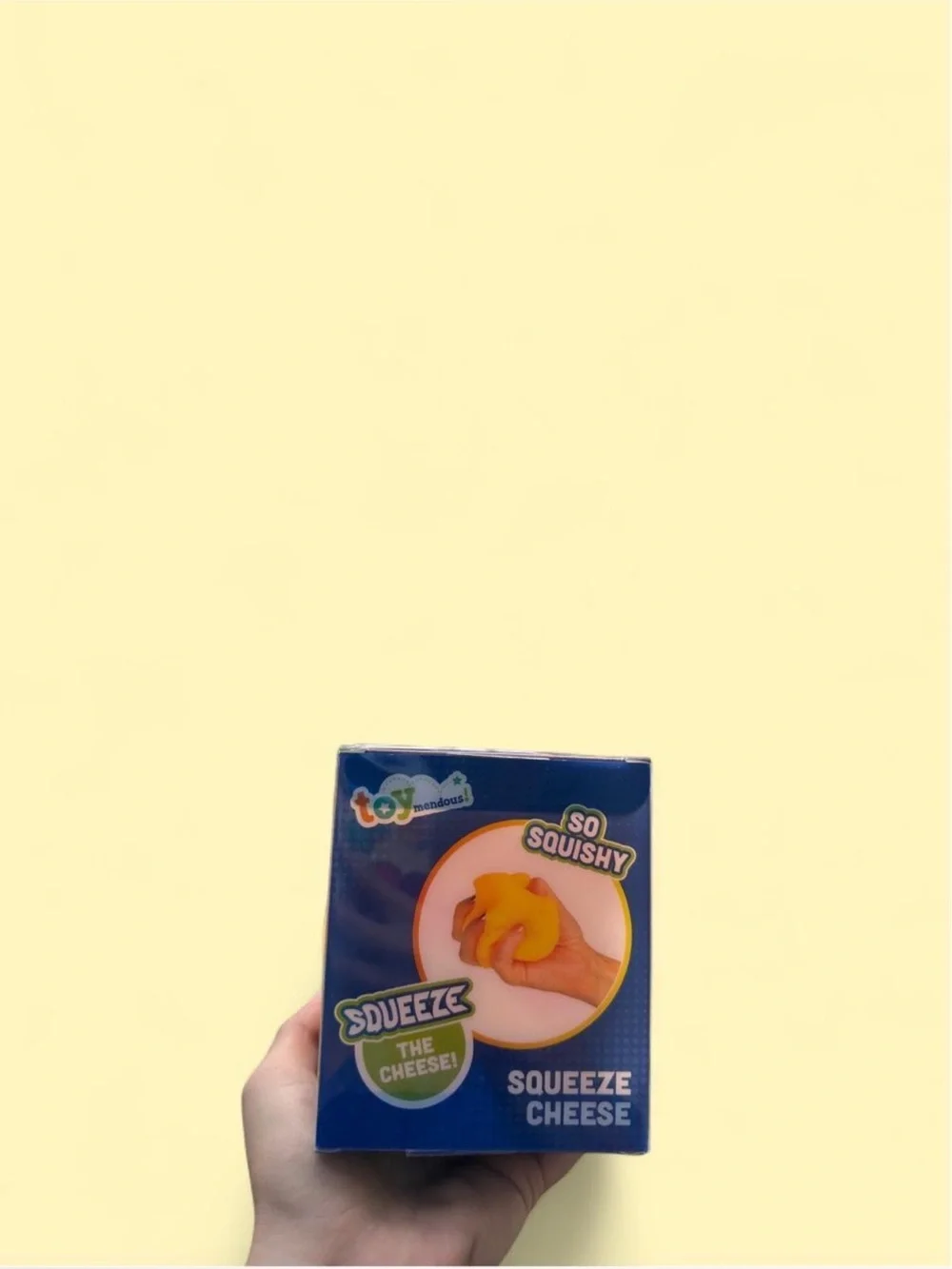 Toymendous squeeze cheese
